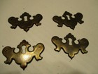 Keyhole Cover Brass Aged Lot Of Four