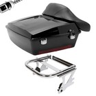 Chopped Trunk Pack Mount Rack For Harley Touring Road Street Glide 1997-2008