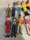 Lot Of Vintage Playskool Dollhouse Figures Dolls Fireman Doctors