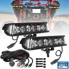 2x 7  120w Cree Led Work Light Bar Spot Pods Driving Side Shooter Offroad   Wire