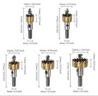 Usa Ship 5-pcs 16-32mm Hole Saw Tooth Kit Hss Steel Drill Bit Set Cutter Tool