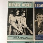 1943 Theatre World Magazine Lot Of 4 Classic Hollywood Artist English Edition
