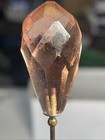 Estate Antique Victorian Pink Faceted Glass 11-1 2  Long Stick Hatpin Sti-23