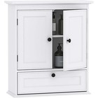 Wall Mounted Bathroom Cabinet Organizer Over Toilet Storage Adjustable Shelf New