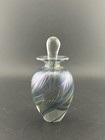 Vintage Robert Held Art Glass Pulled Feather Perfume Bottle Signed