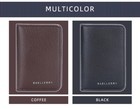 Men s Pu Leather Vertical Section Credit Card Holder Wallet Front Pocket Purses