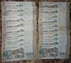 1 5 Bundle 20 Pcs Bank Notes Venezuela 500 Bolivares Circulated 2007-2017  Blue