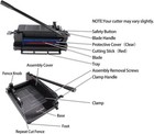 A3-17   Heavy Duty Guillotine Paper Cutter Black 400 Sheets Stack Paper Trimmer