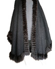 Vintage 1970s Ysl Cashmere And Mohair Cape  Black Excellent Condition