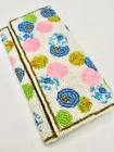 Vintage Beaded Lipstick Case Holder Satin Mirror Pink Blue Pristine Never Used