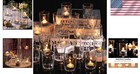 60pcs Exquisite Clear Glass Votive Candle Holders For Elegant Weddings   Events