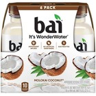 Bai Molokai Coconut Antioxidant Infused Water Beverage  14 Fl Oz  6 Pack  Bottle