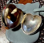 Tiffany   Co  Sterling Silver Vintage Puffed  Heart Pill Box In Buccellati Pouch