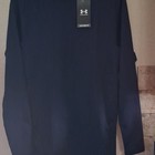 Under Armour Coldgear Men s Compression Mock Neck Long Sleeve Blue Shirt L