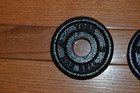 2 York Barbell 1 25 Lb  Cast Iron Weight Plates For 1  Bar 2 5 Lbs Total