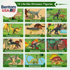 Jurassic Dinosaur Toys Figures 12 Pcs Realistic Large Dinosaur Figurines With Ju