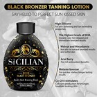 2025 The Sicilian 200x Double Dark Black Bronzer Tanning Lotion Indoor   Outdoor