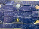Vintage A Map Of The Heavens   Star Charts  National Geographic 1957 42   x27   