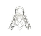 Bead Caps  100 Silver Plated Brass 8x5 5mm Filigree Bell Prong To Fit 5-7mm Bead