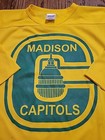 Hockey Madison Capitols Jersey  Mens Size Xl Shirt Yellow 