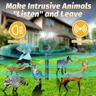 2 Packs Ultrasonic Animal Repeller Solar Powered  Cat Repellent Outdoor With Mot