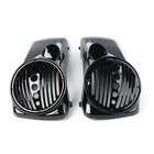 8 Inch Speaker Lids Vivid Black Tweeter Port Fit Touring Models 1994-2013