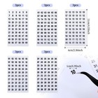 15 Sheets Round Number Stickers Labels 1 To 300 Small Round Clear Consecutive   