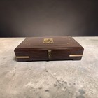 Colt Army Wood Red Velvet Lined Storage Case     Handmade Indian Rosewood sheesham