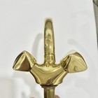 Vintage Friedrich Grohe Solid Brass Gooseneck Mixer Faucet Mcm Hollywood Regency
