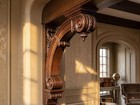Vintage Hand Carved Wooden Corbel Bracket Antique Wood Archway Wall Shelf Suppor