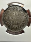 1870 Newfoundland 50 Cents 50c Half Dollar Ngc Vf 35 Silver Coin Nice Tone