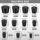 26 Pack Solid Rubber Stoppers  11 Assorted Sizes Stopper Plugs 000   8    