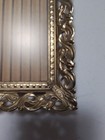 Vintage Filigree 5  X 7  Picture Photo Frame Brass Gold-tone Metal