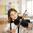 4 4 Full Size Acoustic Adult  Violin Fiddle Black With Case Bow Rosin W  Gift