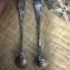  Salt Spoon Floral Pattern  925 Sterling Silver Marguerite By Gorhamvintage 1905