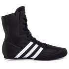 Men s Boxing Shoes Adidas Box Hog 2 Black Boxing Boots Ba7928 Size Us 15