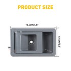 Door Handle Inner Indoor Left Right For 1995-2000 Toyota Tacoma Gray Free Return