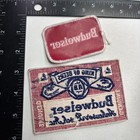 Vtg C 1970s Or 80s 2 Patches Budweiser Beer Patches Lot  food   Drink Genre s66r