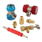 A c R134a Adapter Kit - Puncture Can Tap  Quick Coupler Hose  Tank Adapter   Val