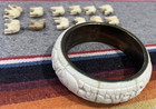 Vintage Elephant Theme Brass Bracelet Plus 12 Elephant Charms All One Money
