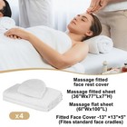 Massage Table Sheets 4 Sets Microfiber 3 Piece White Premium Cover Fitted
