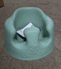 Bumbo Infant Floor Seat Baby Sit Up Chair With Adjustable Harness And Tray Green
