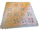 70-80   s Dresden Plate Pattern Quilt Top 77x78    Top Only