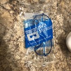 Vtg Bouton Z87 Rare Blue Clear Safety Glasses Side Shield Plastic Nos 4200 140mm