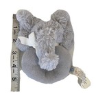 Pottery Barn Kids Elephant Rattle Plush Gray Infant Baby Toy Soother White Bow