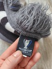 La Galaxy Mls Cup 2014 Champions Scarf Adidas Soccer Fan Knit Fringe Black Gray