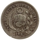 Peru - 1 5 Sol 1865
