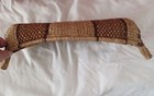 Vintage Ethiopian Gambela Canoe Boat Basket Woven Bread Basket  African 17 x9 5 
