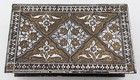 Fine Indo Persian Koftgari Gold   Silver Damascene Box 19th Century 8 4 Inches