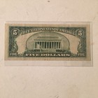 1953a  5 Five Dollar Silver Certificate -  Red Seal